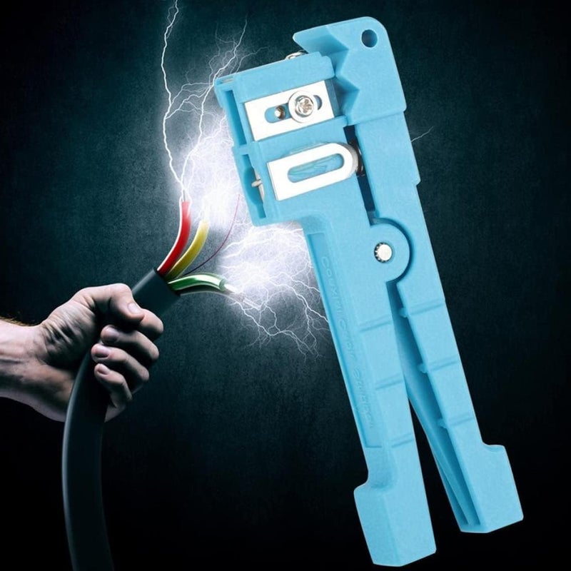 woobles Coax Cable Stripper, Coaxial Cable Stripper Wire Jacket Fiber Optic Horizontal Slitter 45-163 45-162 2PCS, Cable Stripper - Image 2